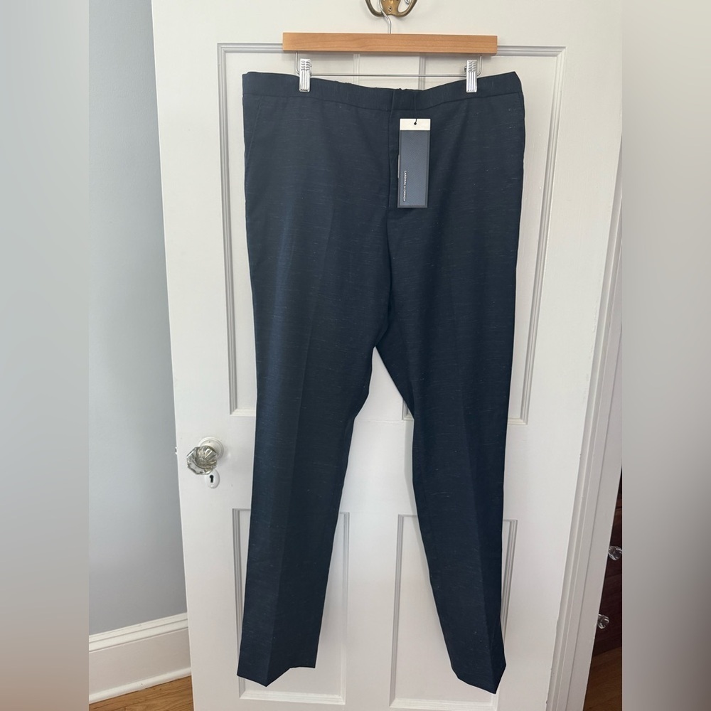 Cardinal Of Canada  Pants Slacks Trousers Navy Blend 40x34 Extra Trim Fit NWT